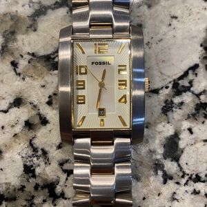 Men’s Fossil Dress Watch Silver and Gold